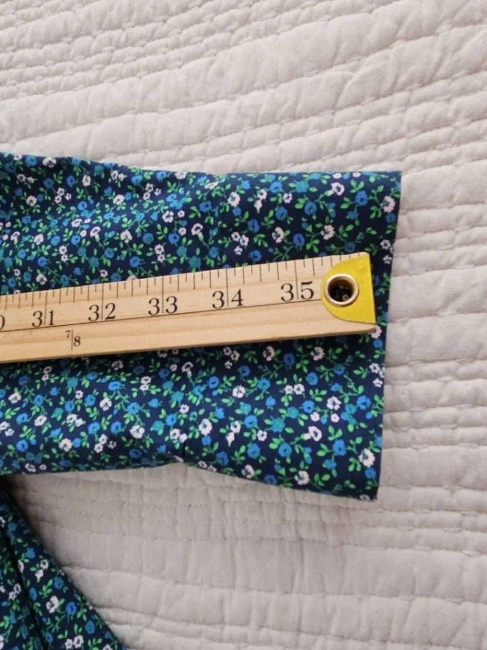Banana Republic Shirt Men's L Large Blue Green Floral AOP Untucked‎ Slim Fit EUC